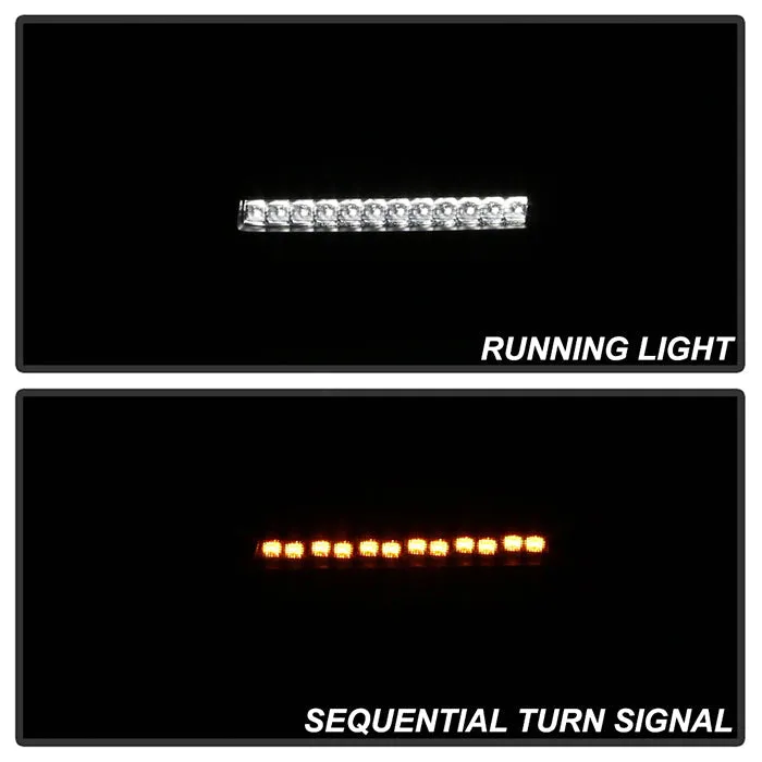 Spyder LED Front Bumper Lights Jeep Gladiator (20-21) [Halogen Model Only] Sequential Signal - Chrome Housing