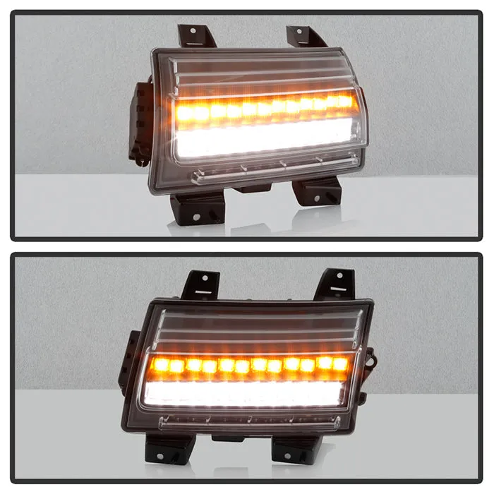 Spyder LED Front Bumper Lights Jeep Gladiator (20-21) [Halogen Model Only] Sequential Signal - Chrome Housing