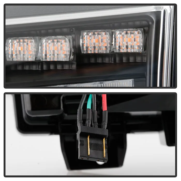 Spyder LED Front Bumper Lights Jeep Gladiator (20-21) [Halogen Model Only] Sequential Signal - Chrome Housing