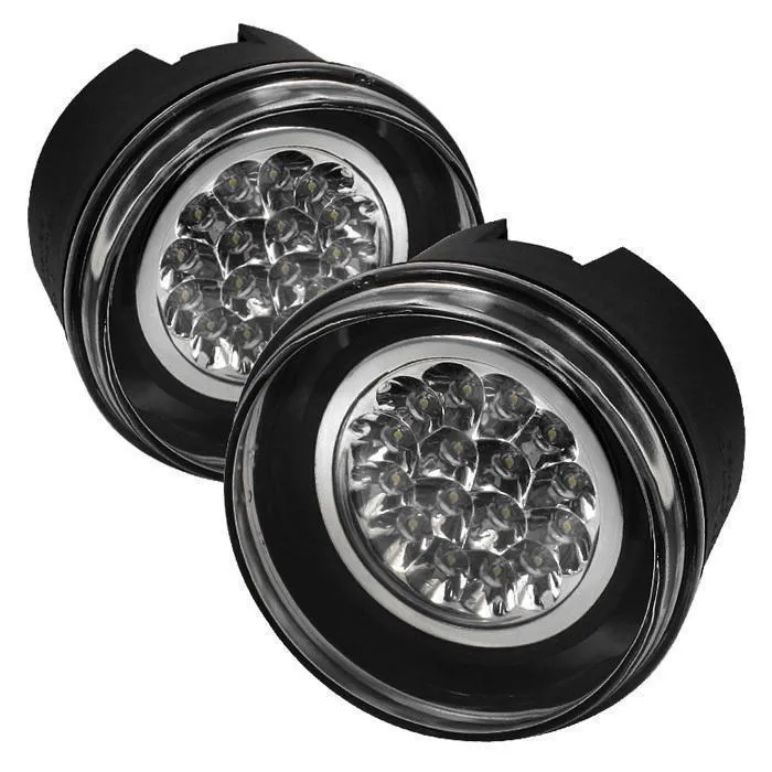 Spyder OEM LED Fog Lights Mitsubishi Raider (06-09) [w/ Switch] Clear