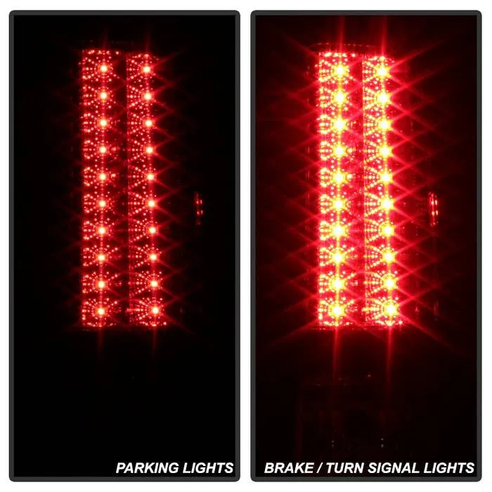 Spyder Sierra 07-13 1500 2500HD/3500HD LED Bar Tail Lights Red