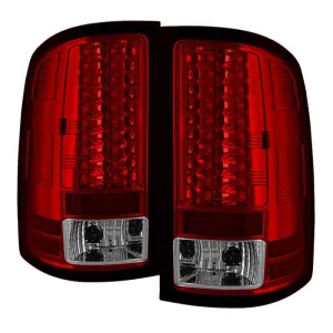 Spyder Sierra 07-13 1500 2500HD/3500HD LED Bar Tail Lights Red