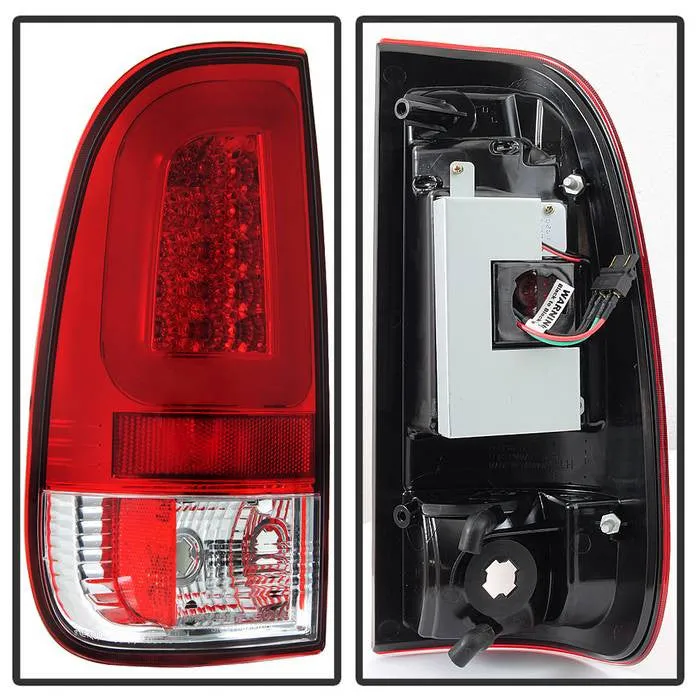 Spyder Super Duty 08-16 F250 F350 F450 V3 LED Bar Tail Lights Red