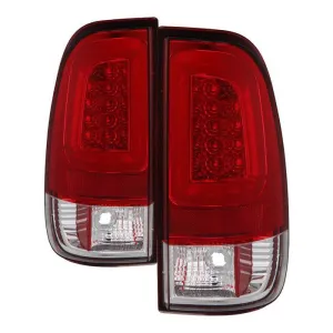 Spyder Super Duty 08-16 F250 F350 F450 V3 LED Bar Tail Lights Red