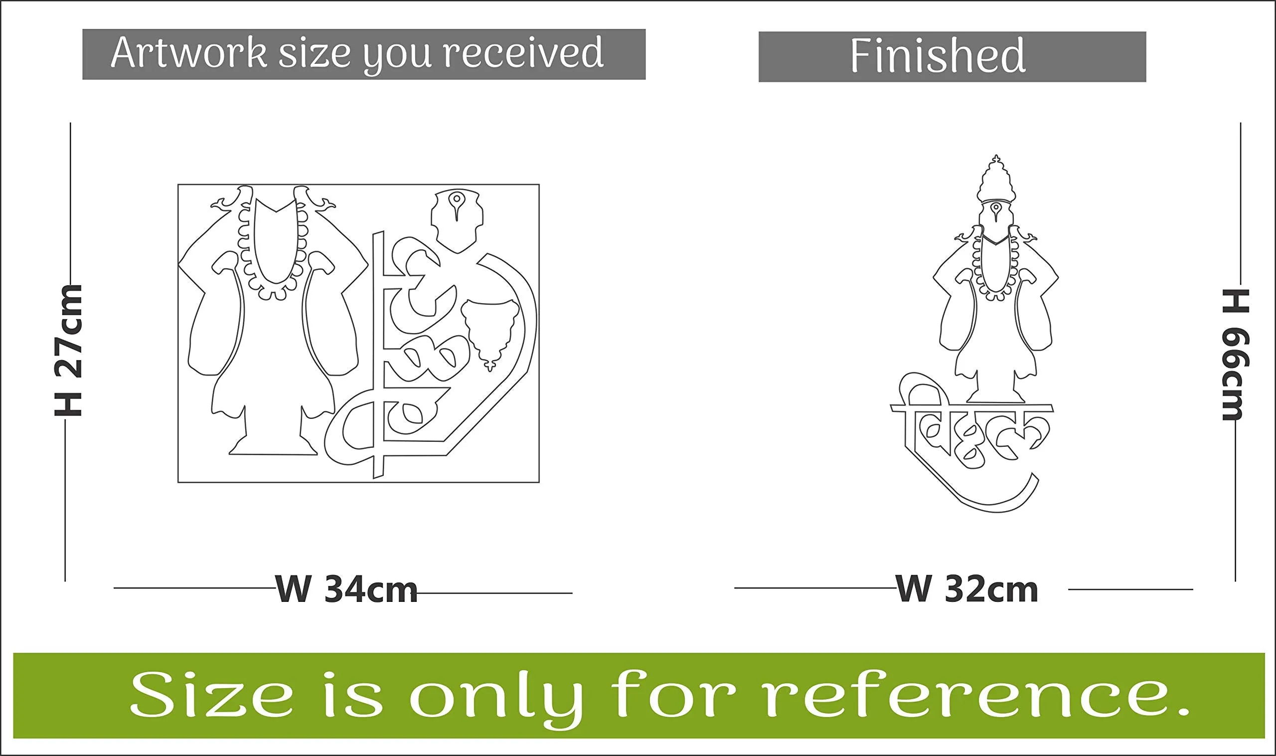 Sticker Hub Shri Krishna Acrylic 3D Mirror Wall Sticker (Red)_MR196
