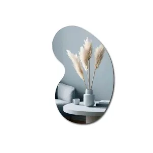 STUDPEEK Acrylic Wall Mirror Home Decorative | Dressing Room Mirror for Wall | Bathroom Mirror | Self Adhesive Mirror Sticking for Wall | Size 9.3 x 15 Inch