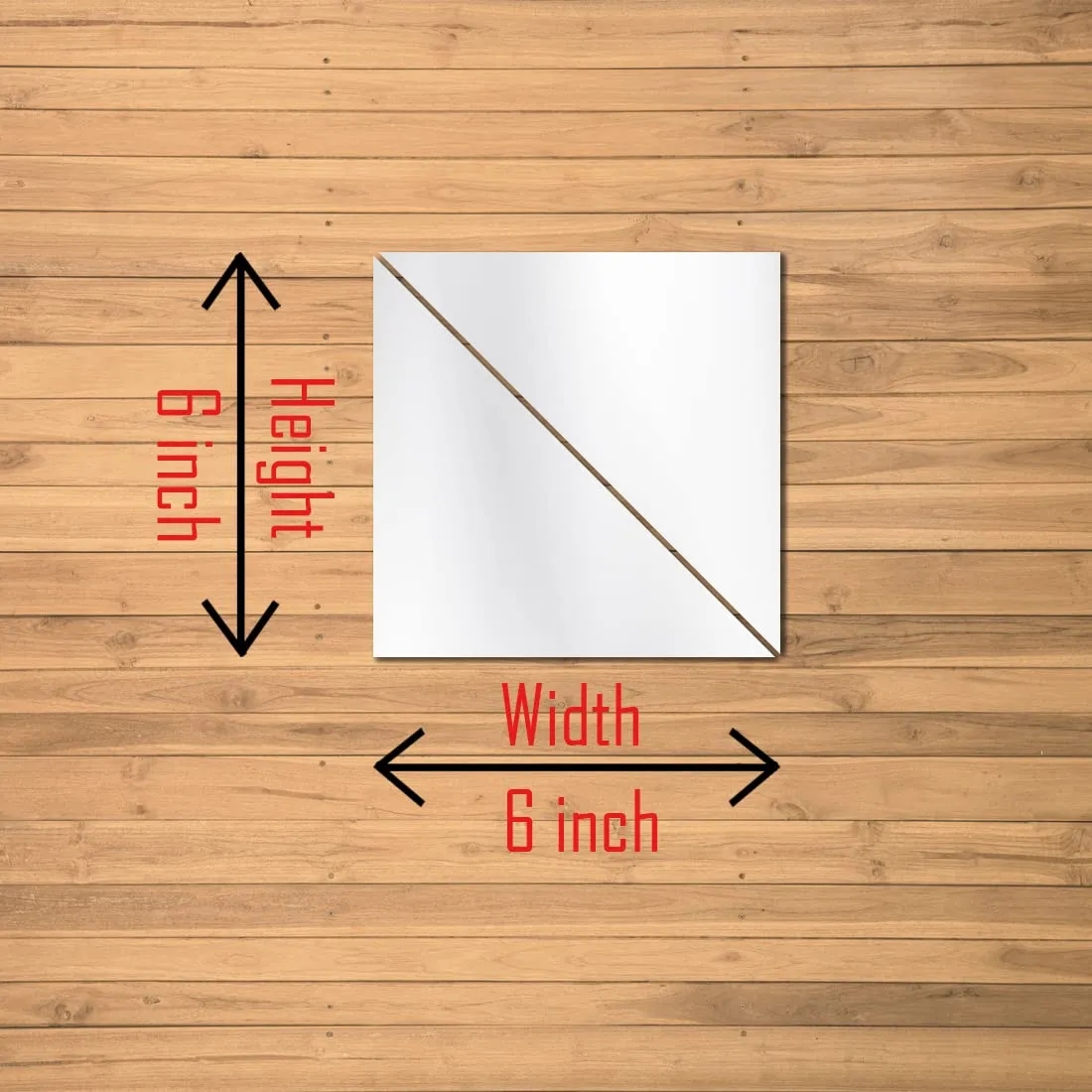 WallDaddy Mirror Stickers for Wall | Pack of (16 Silver Triangle) - 3D Acrylic Decorative Mirror Wall Stickers, Mirror for Wall | Home | Almira | Bedroom | Livingroom | Kitchen | KidsRoom Etc.