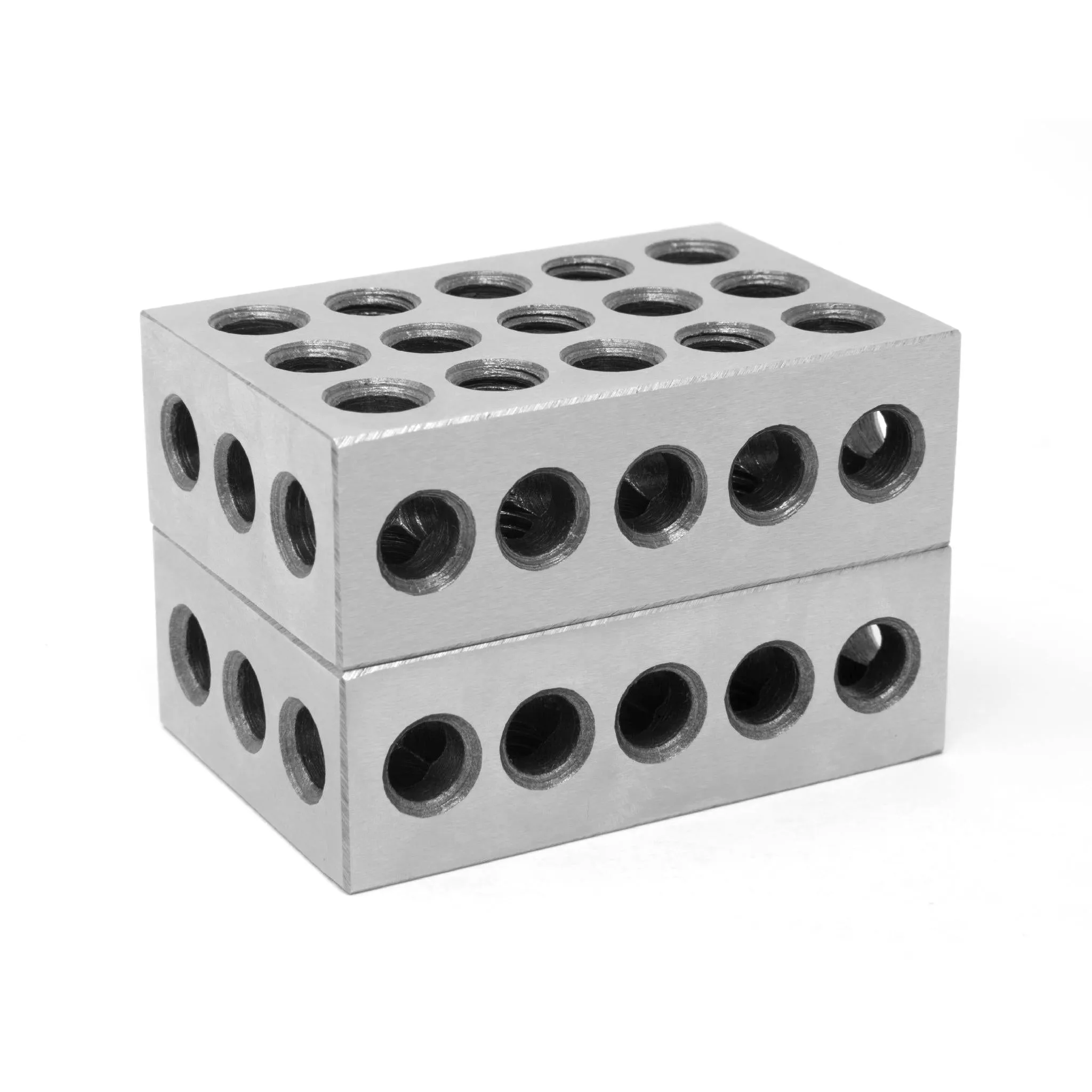 WEN 10457 25 x 50 x 75 mm Steel-Hardened Metric Precision 123 Blocks, Two Pack
